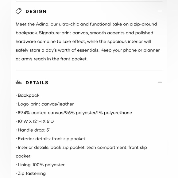 Michael Kors Adina Medium Black Logo Backpack - Picture 6 of 6